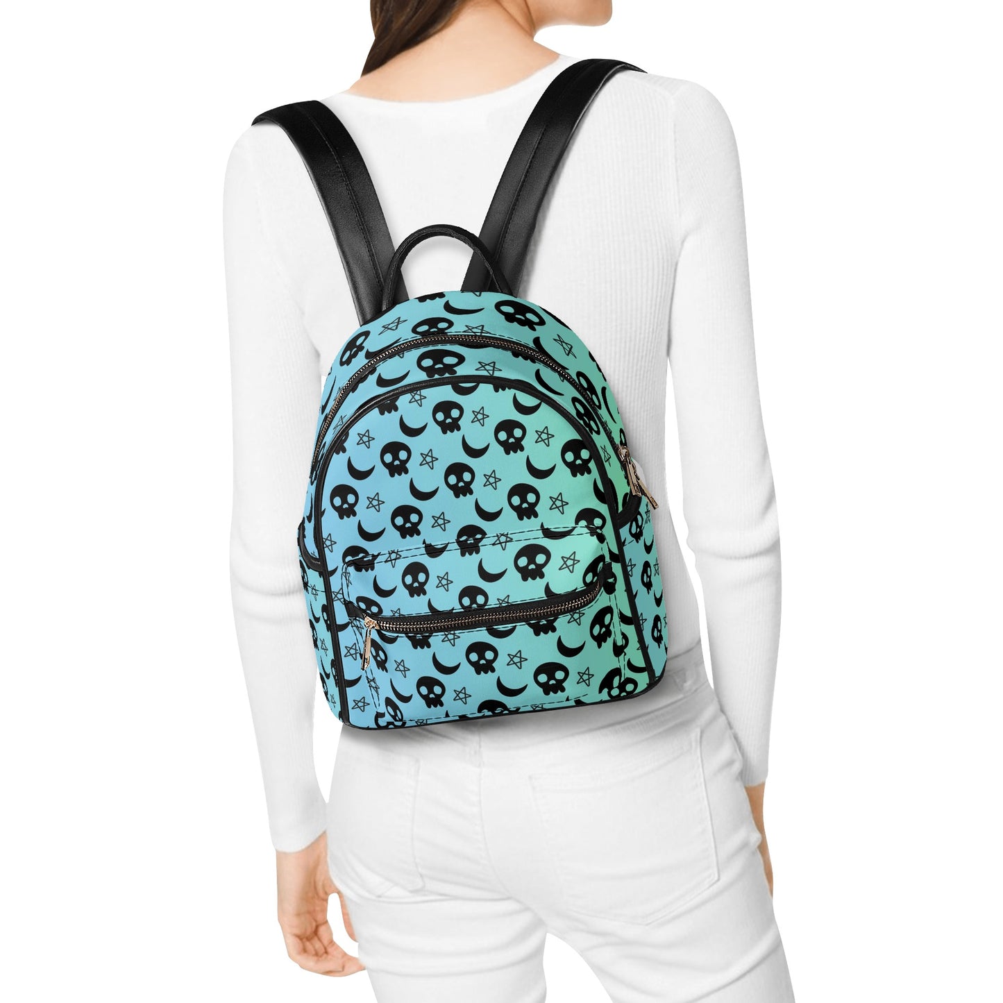 Skull, Moons And Stars Casual Backpack