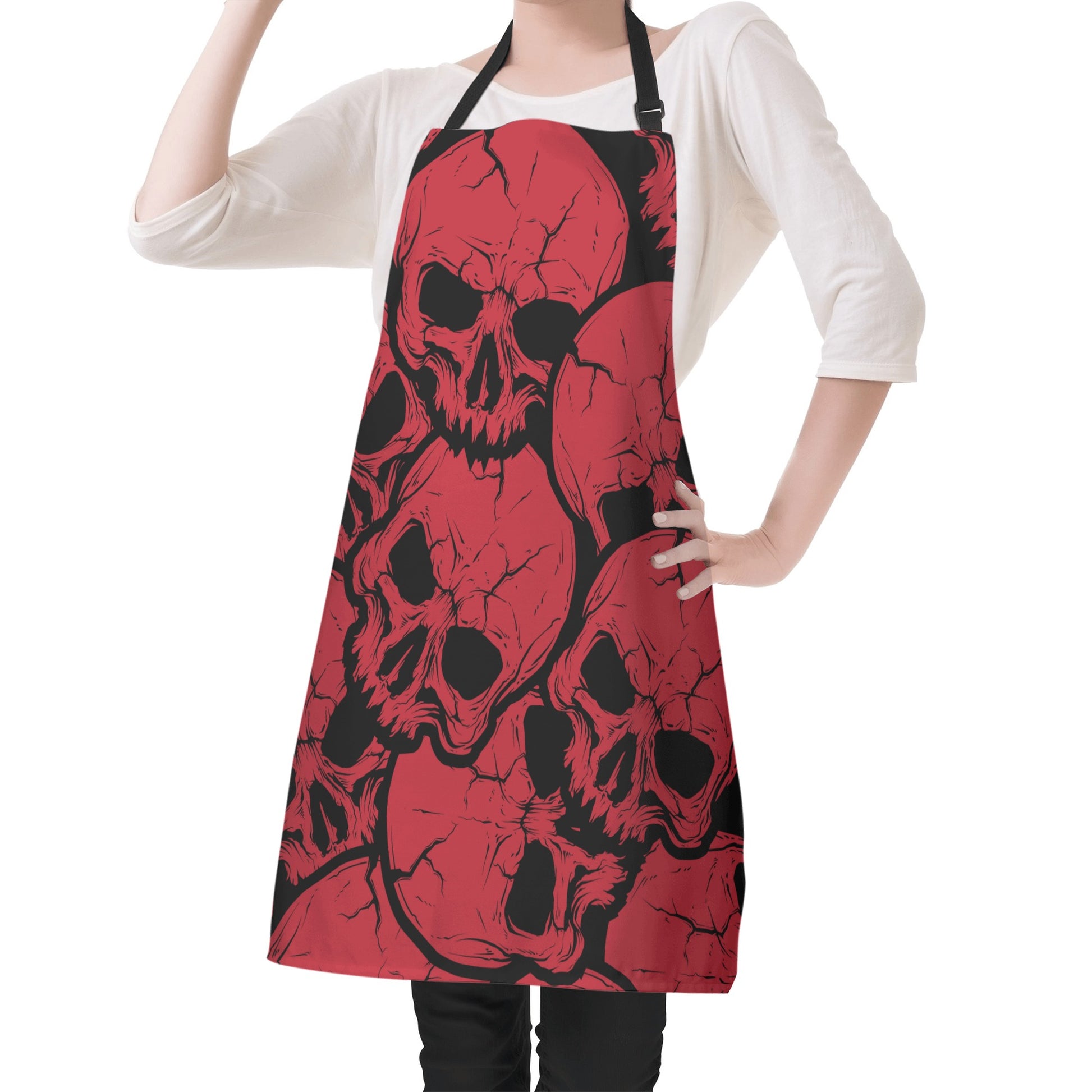 Red Skulls Apron