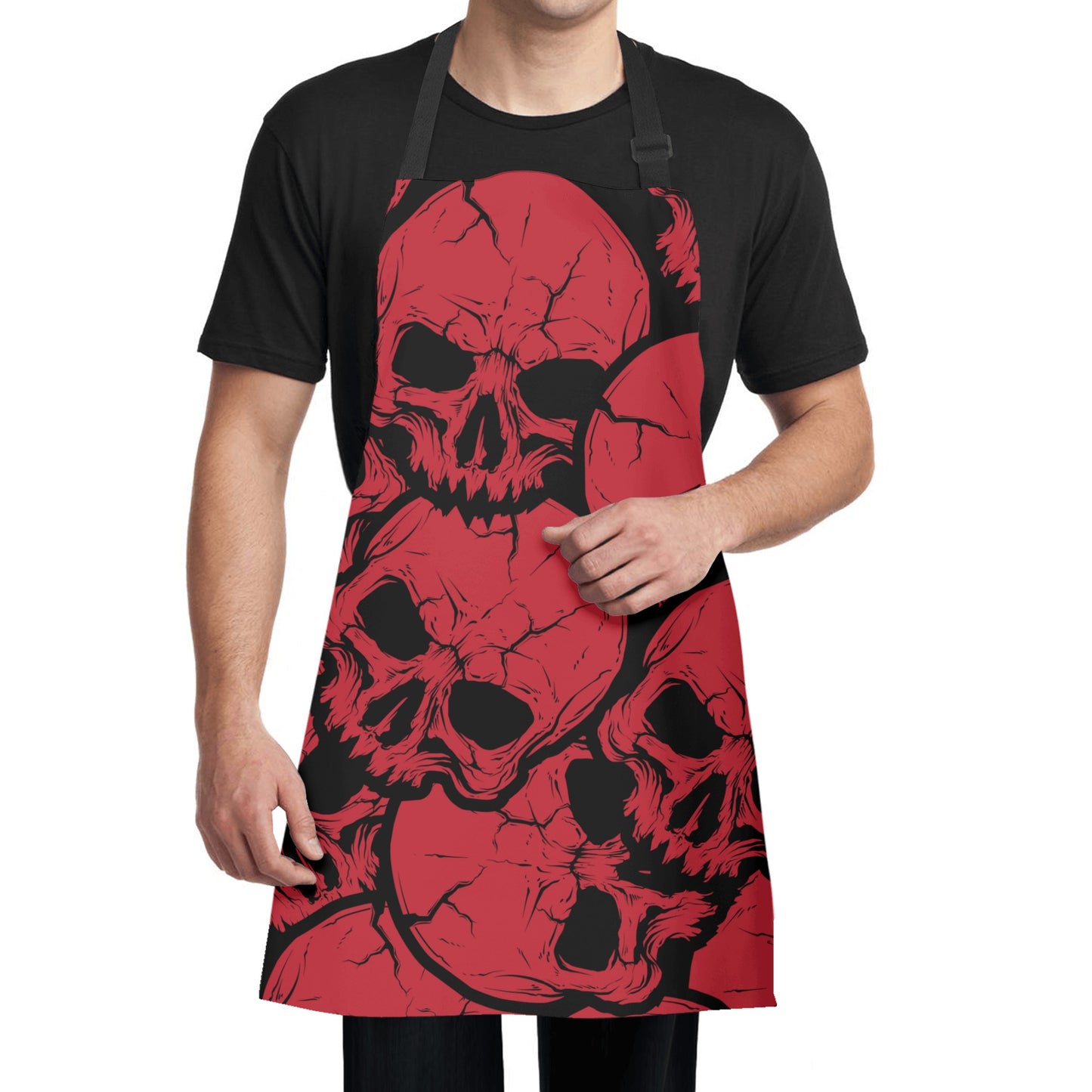 Red Skulls Apron