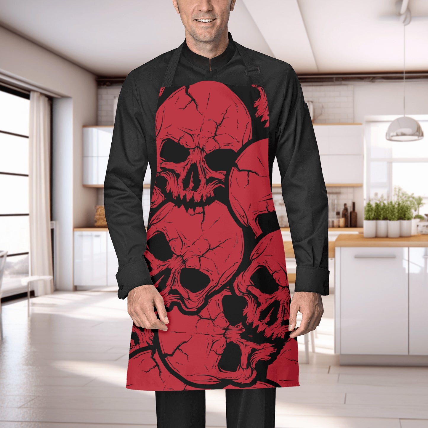 Red Skulls Apron