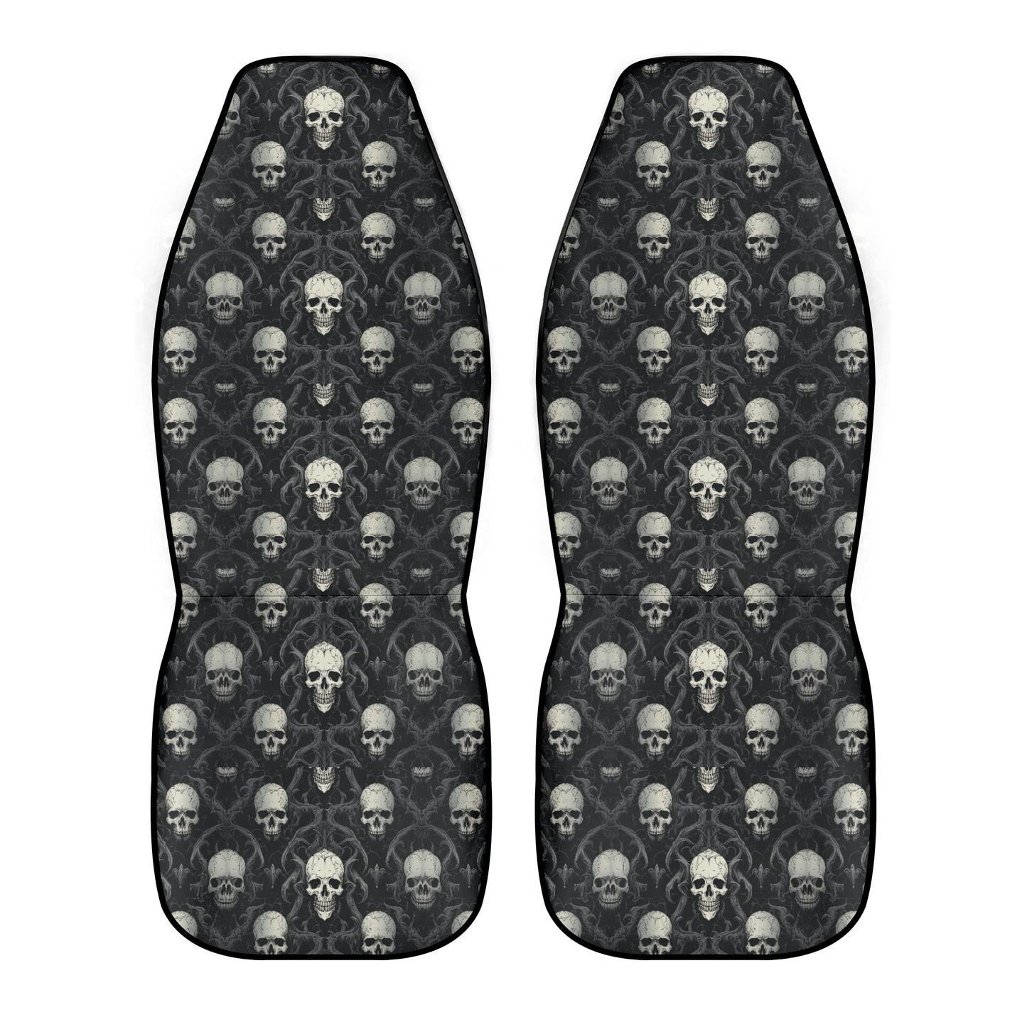 Gothic Skulls Front Car Seat Covers