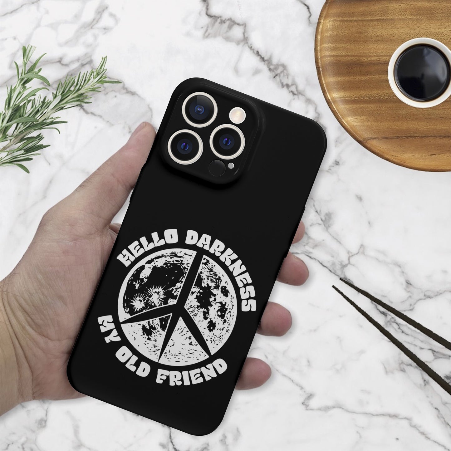 Hello Darkness iPhone 15 Pro Max Phone Case