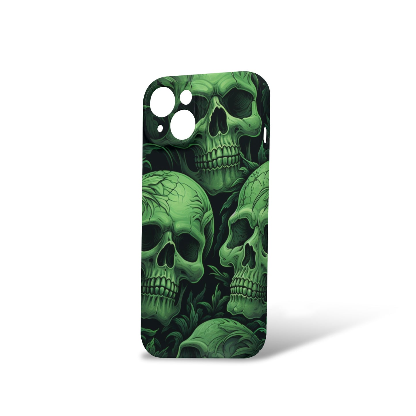Green Skulls iPhone 15 Phone Case