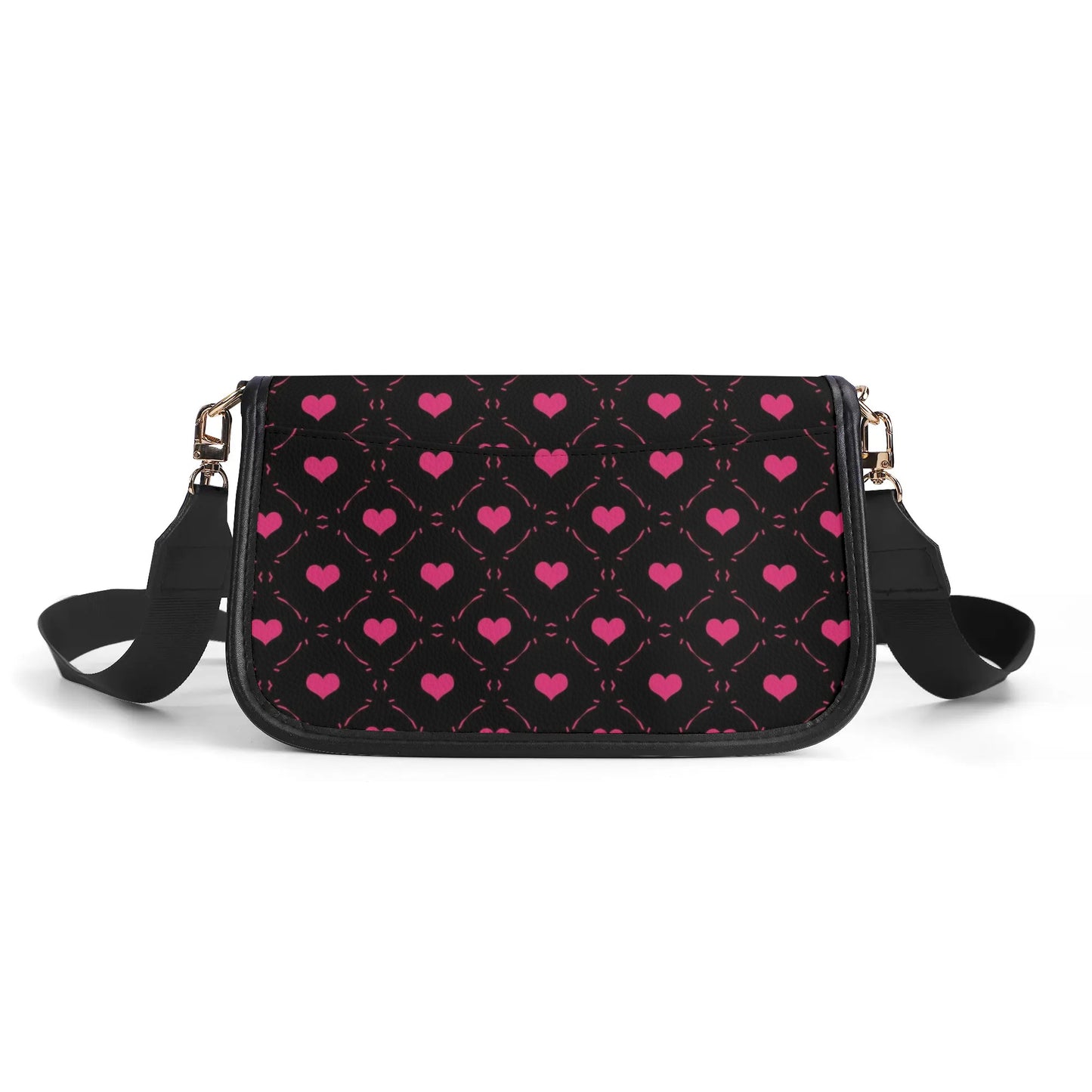 Little Pink Hearts Leather Chain Shoulder bags