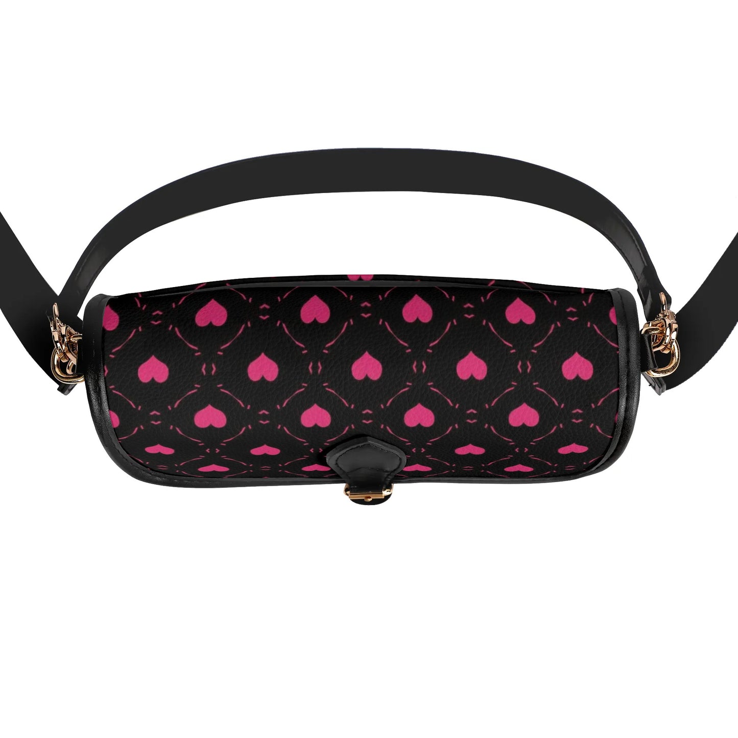 Little Pink Hearts Leather Chain Shoulder bags