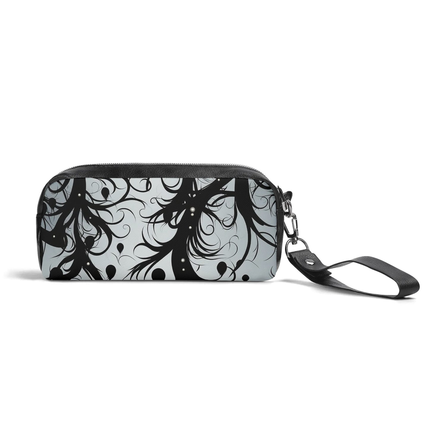 Vines Of Darkness Leather Clutch Bag