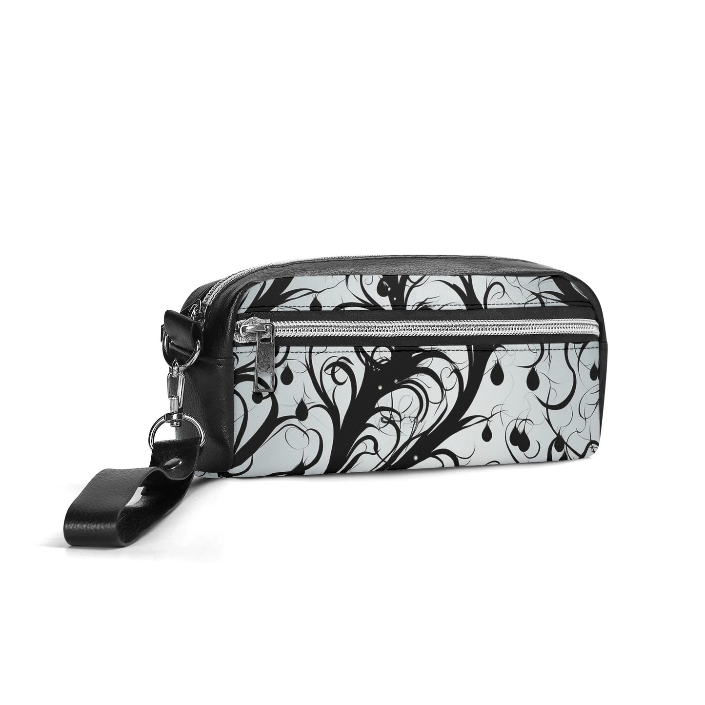 Vines Of Darkness Leather Clutch Bag