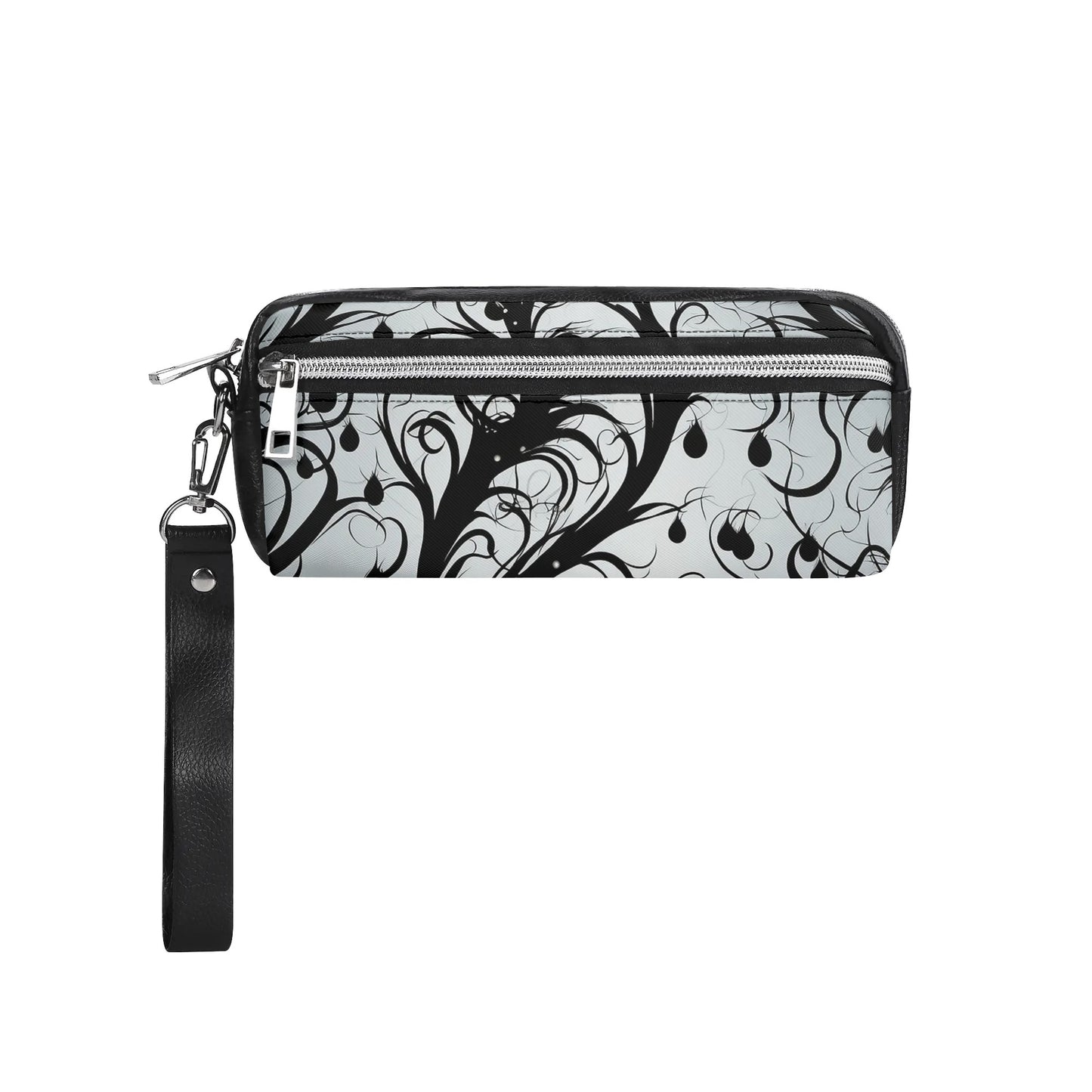 Vines Of Darkness Leather Clutch Bag