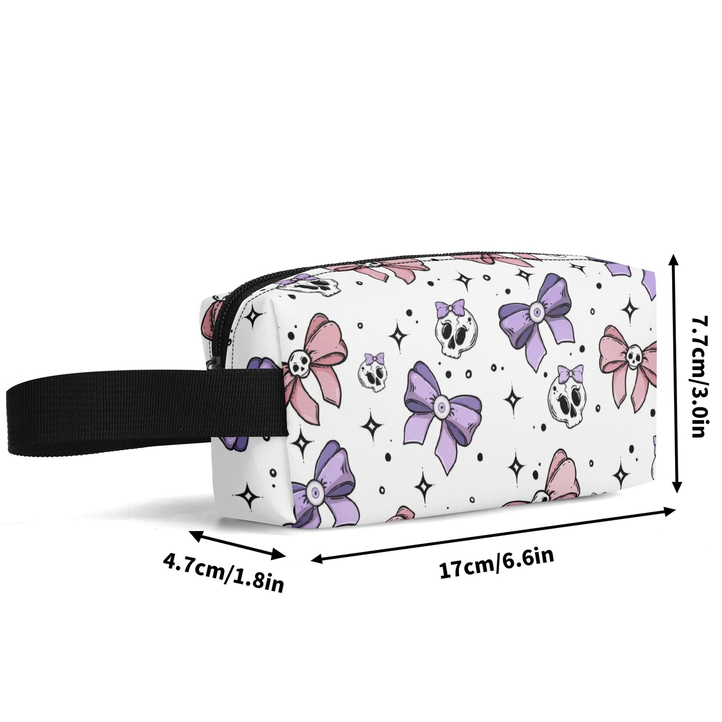 Cute Skulls And Bows Wristlet Purse