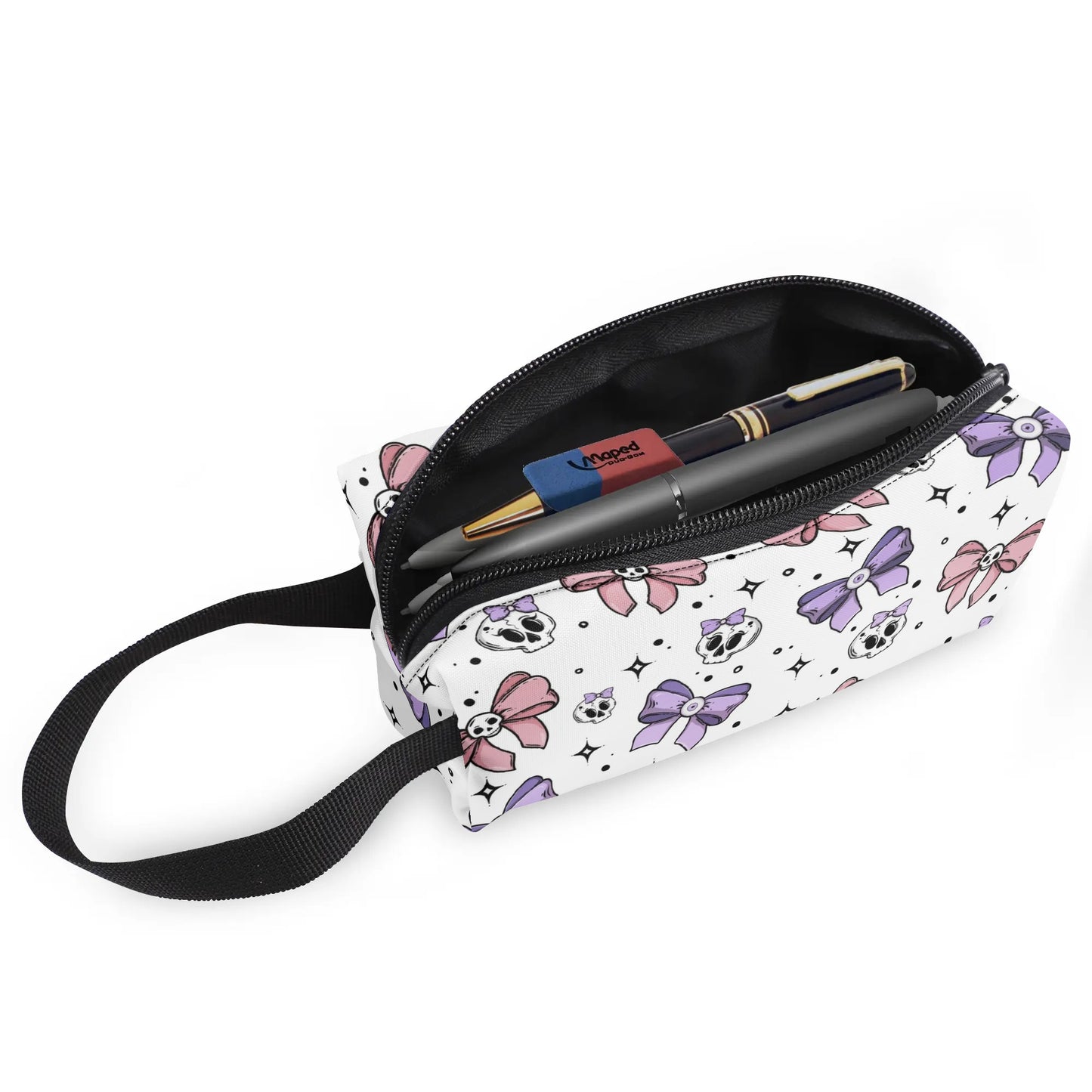 Cute Skulls And Bows Wristlet Purse