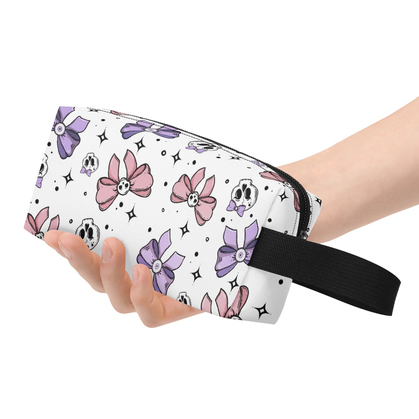 Cute Skulls And Bows Wristlet Purse