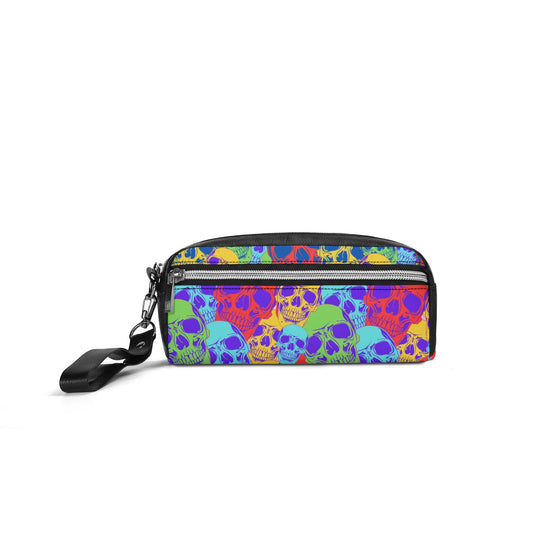 Skulls Of Color Leather Clutch Bag