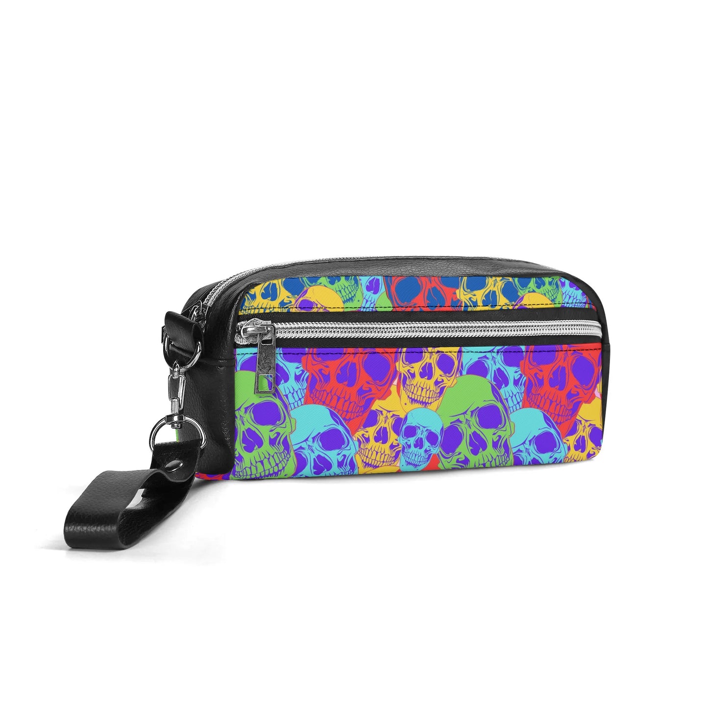 Skulls Of Color Leather Clutch Bag