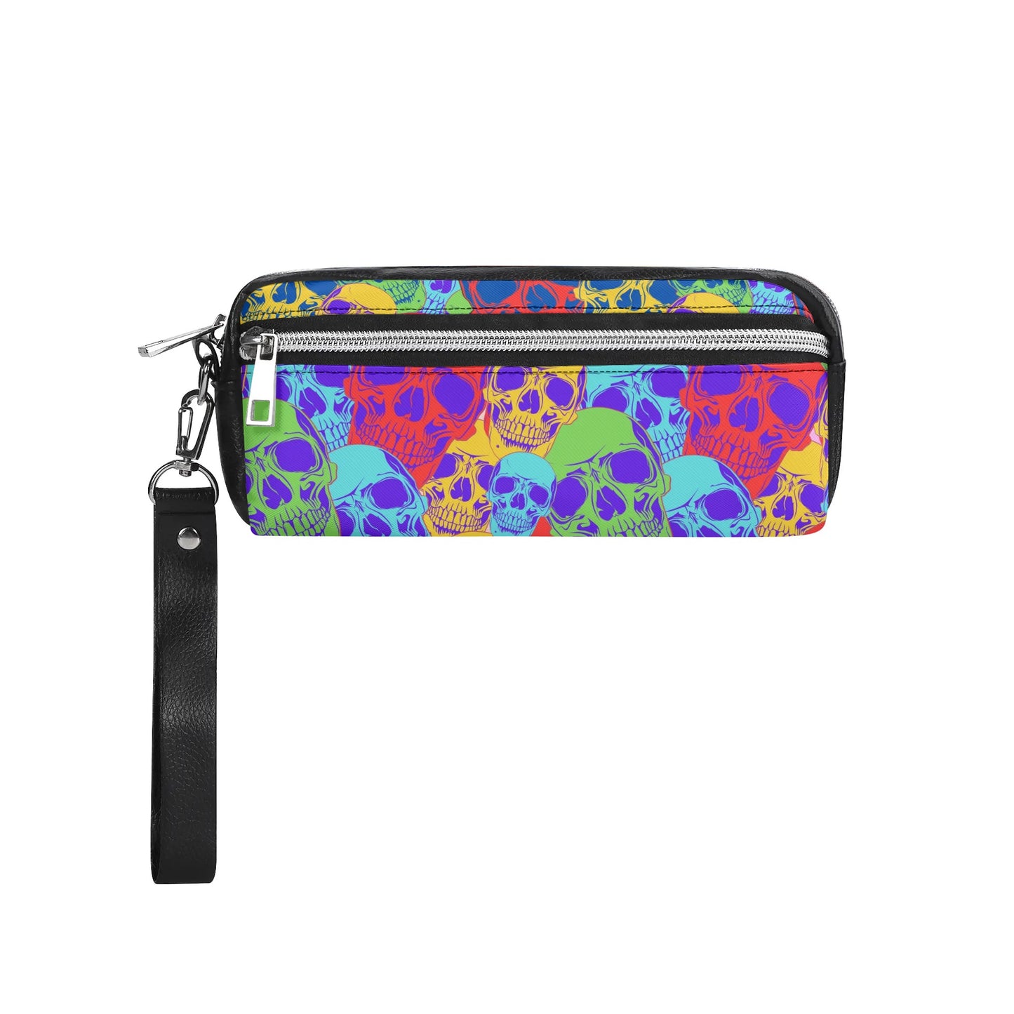 Skulls Of Color Leather Clutch Bag