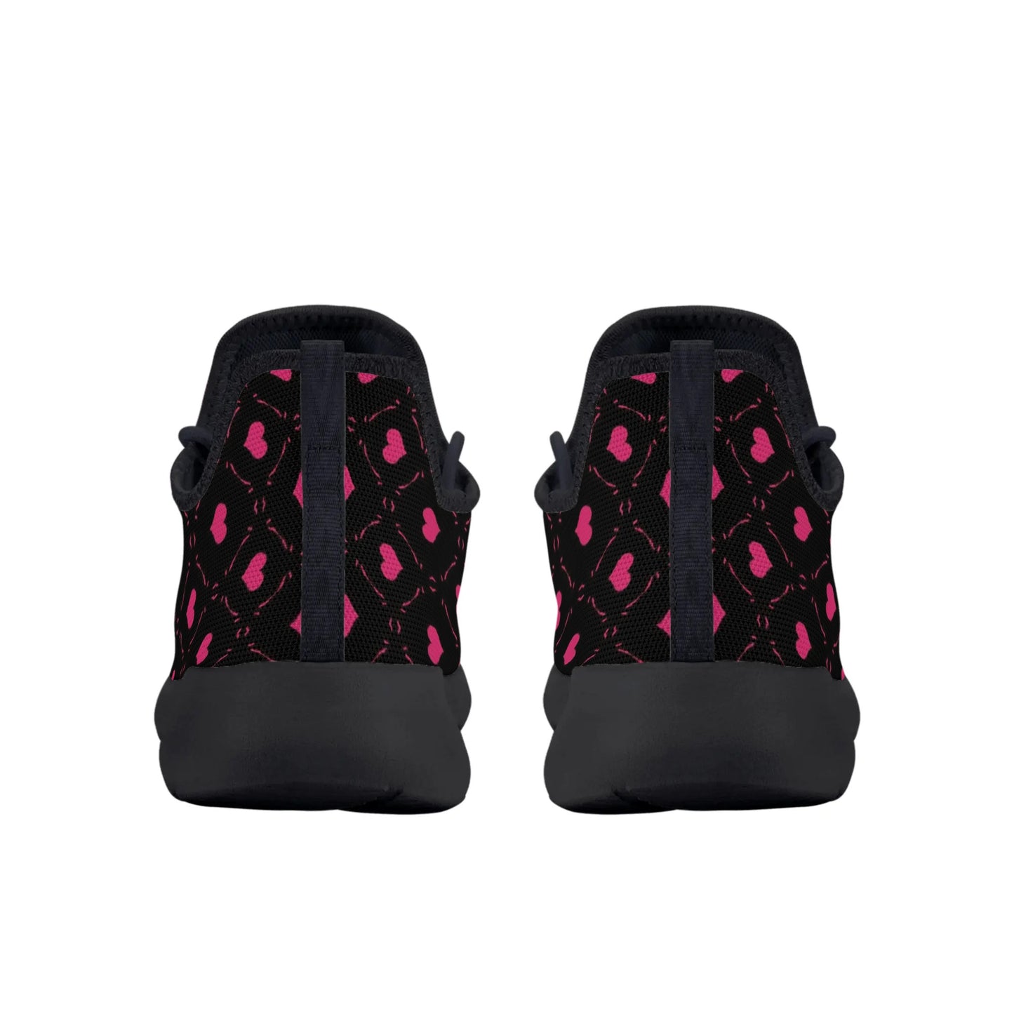 Pink Hearts Lightweight Mesh Sneakers