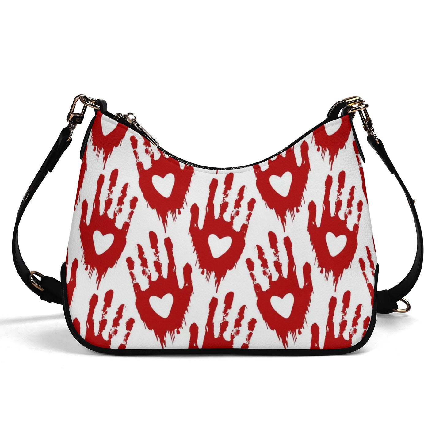 Bloody Love Leather Hand Bag With Chain