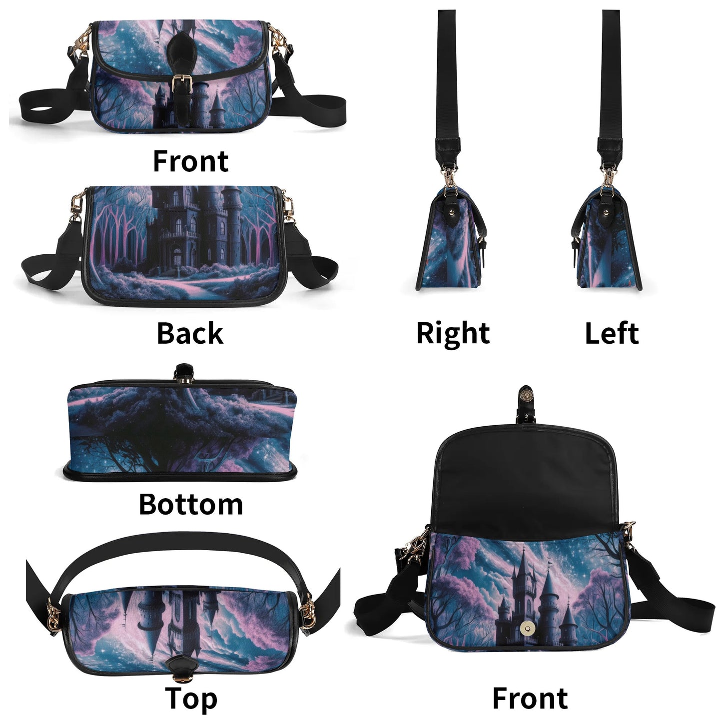 Gothic Castle Chain Shoulder bags