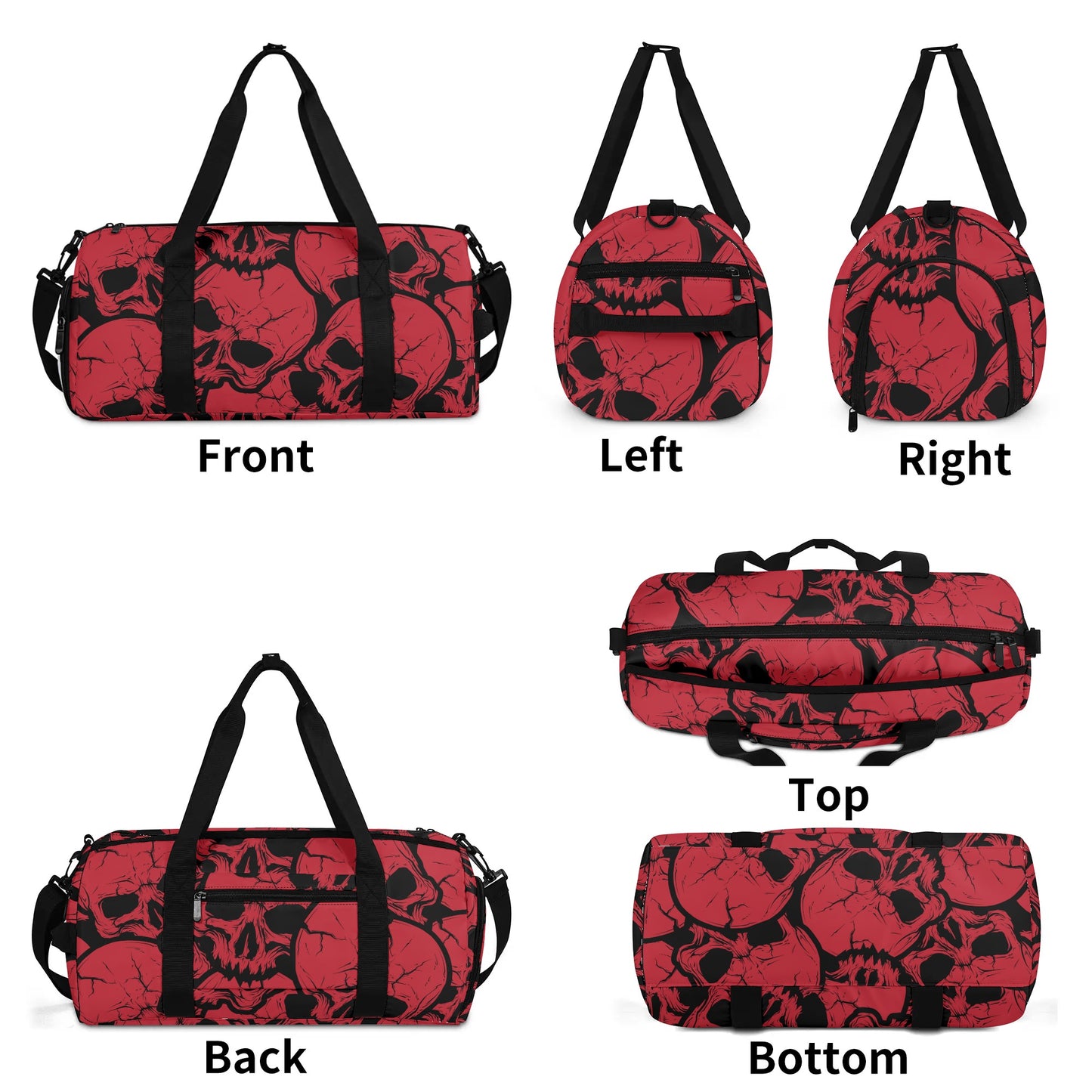 Red Skulls Duffle Bag