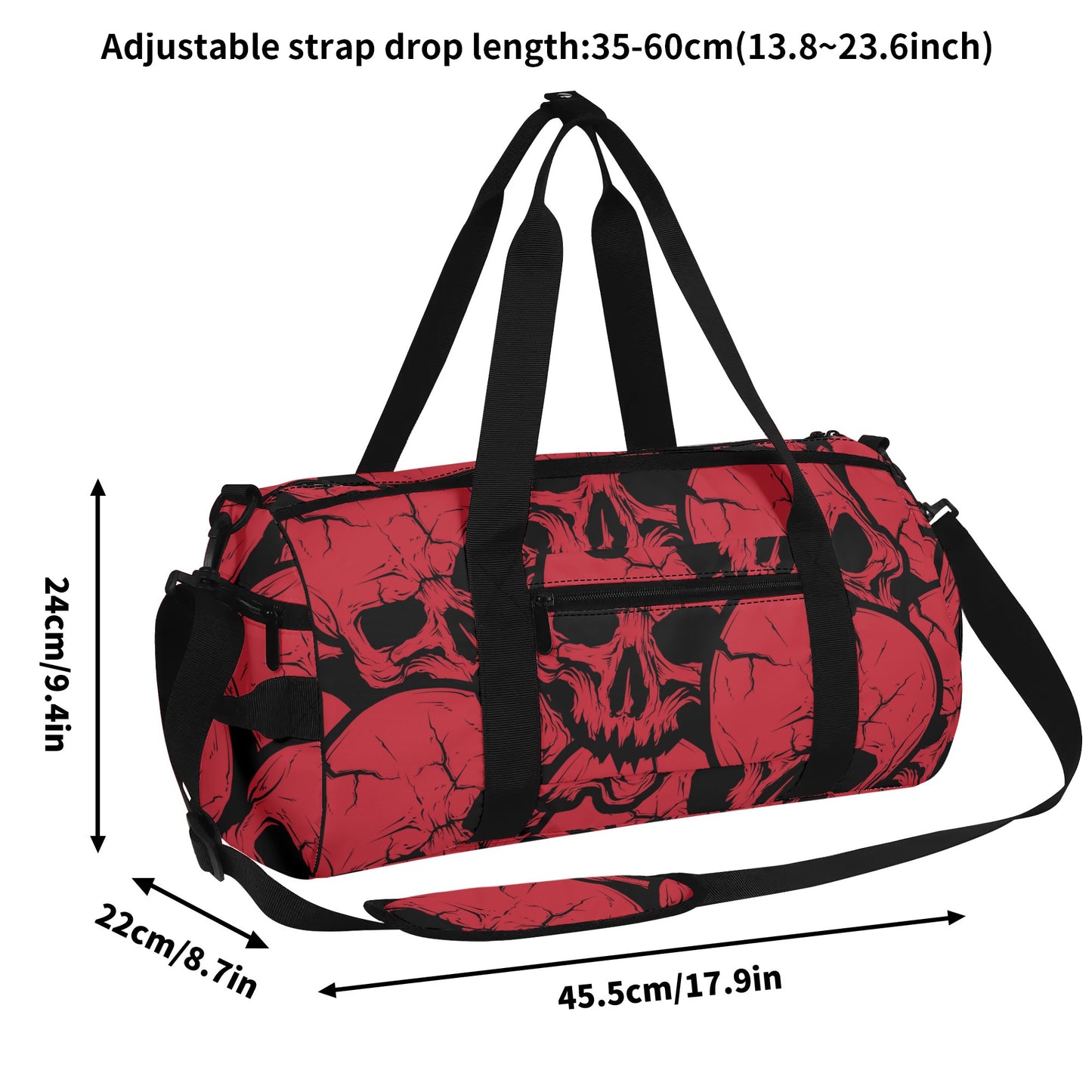 Red Skulls Duffle Bag