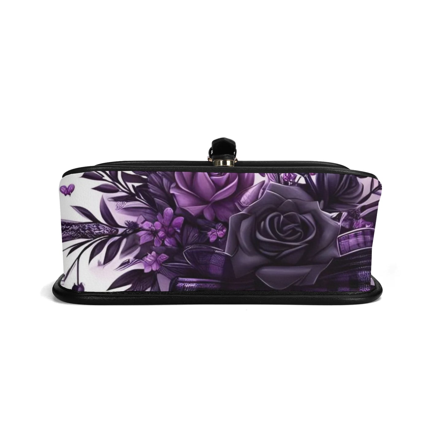 Goth Purple Flowers Chain Shoulder bags