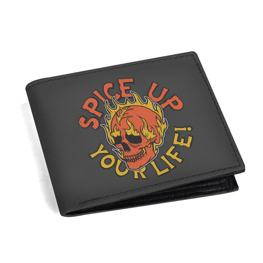 Spice Up Your Life Minimalist Leather Wallet