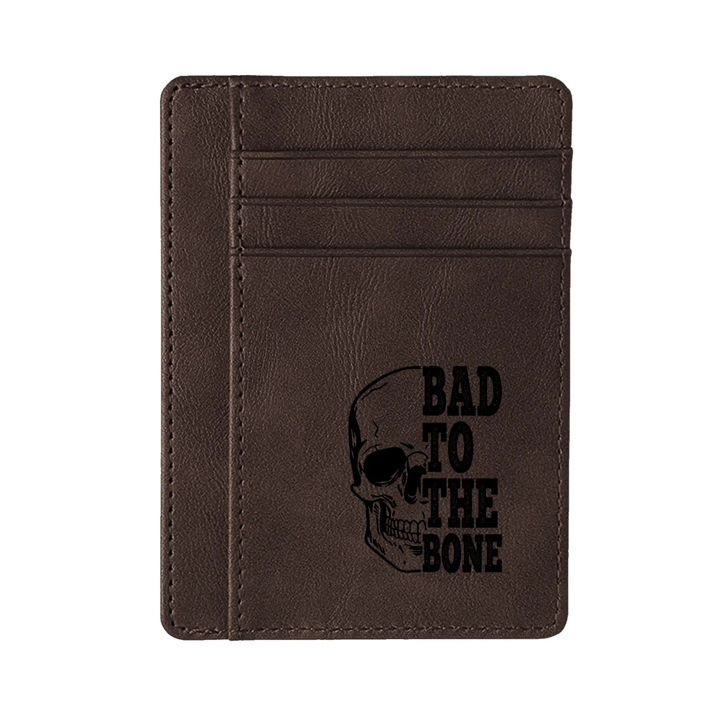 Bad To The Bone Minimalist Leather Wallets