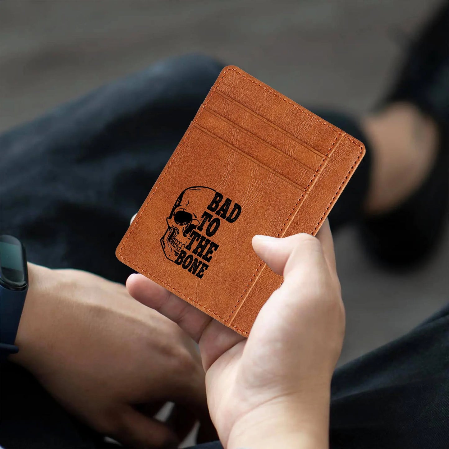 Bad To The Bone Minimalist Leather Wallets