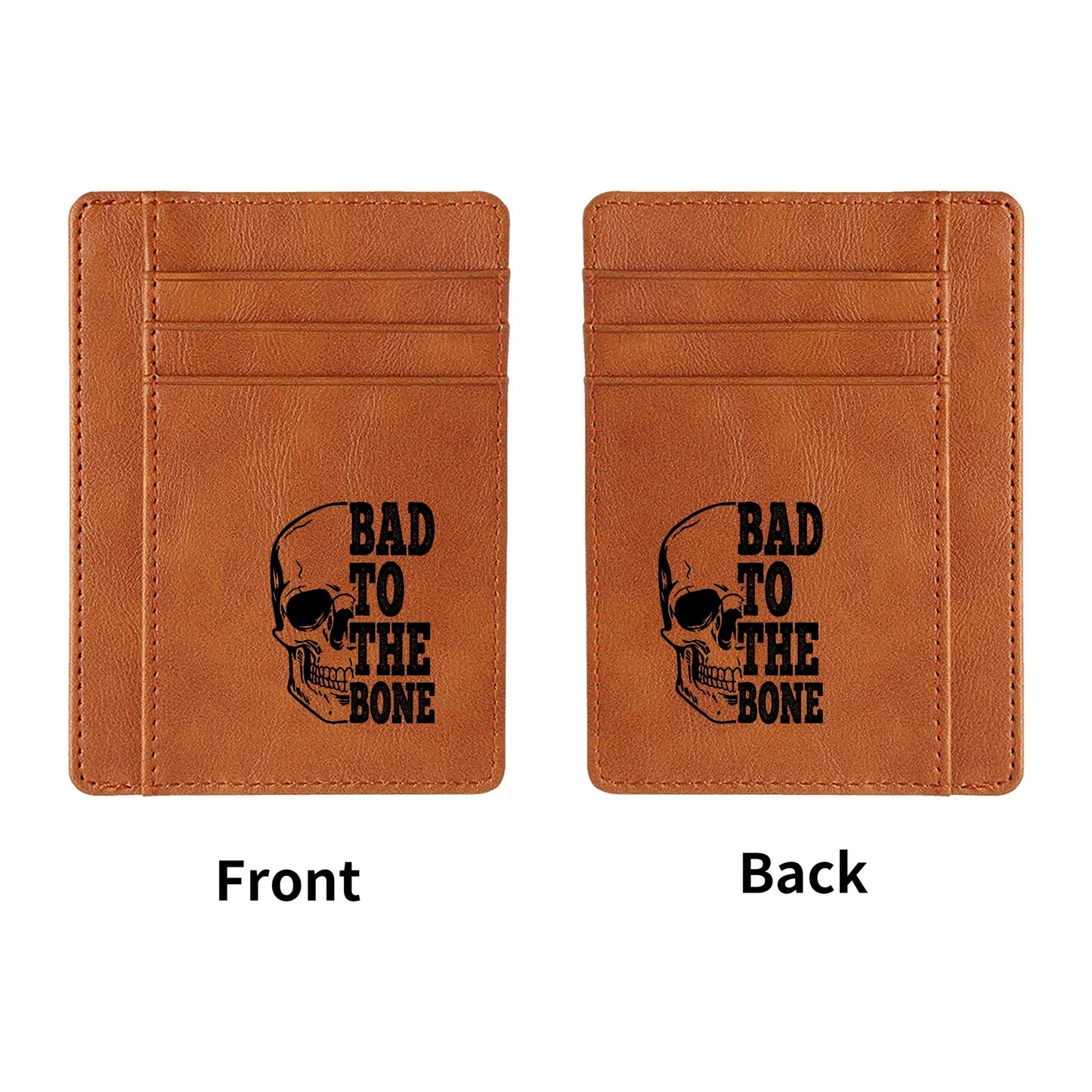 Bad To The Bone Minimalist Leather Wallets