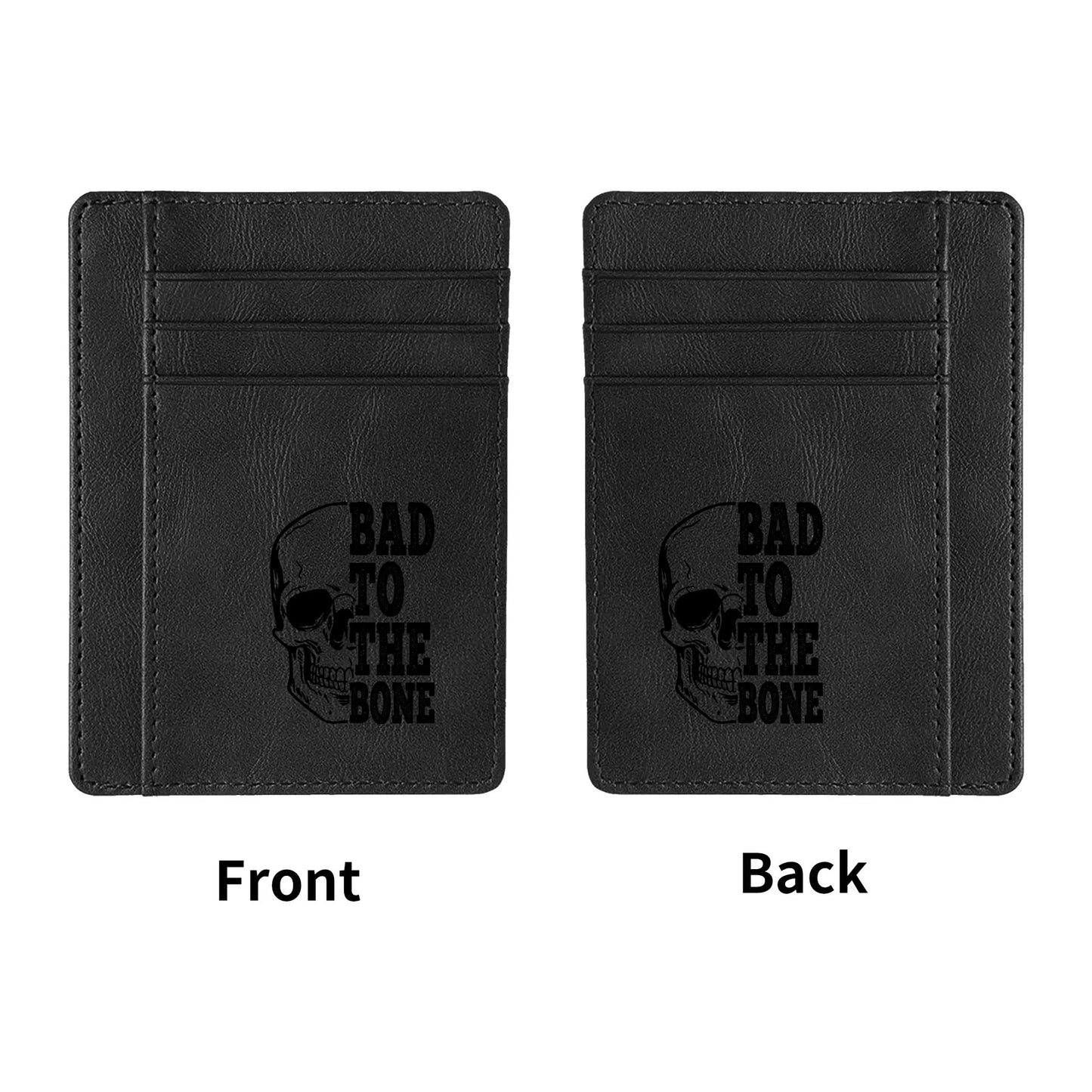 Bad To The Bone Minimalist Leather Wallets