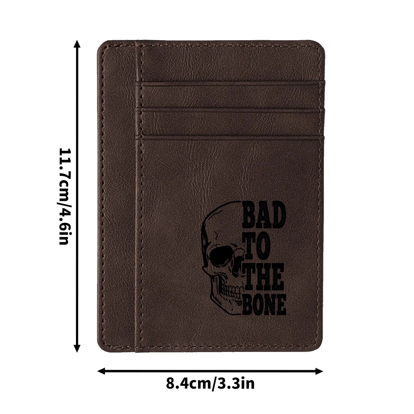 Bad To The Bone Minimalist Leather Wallets