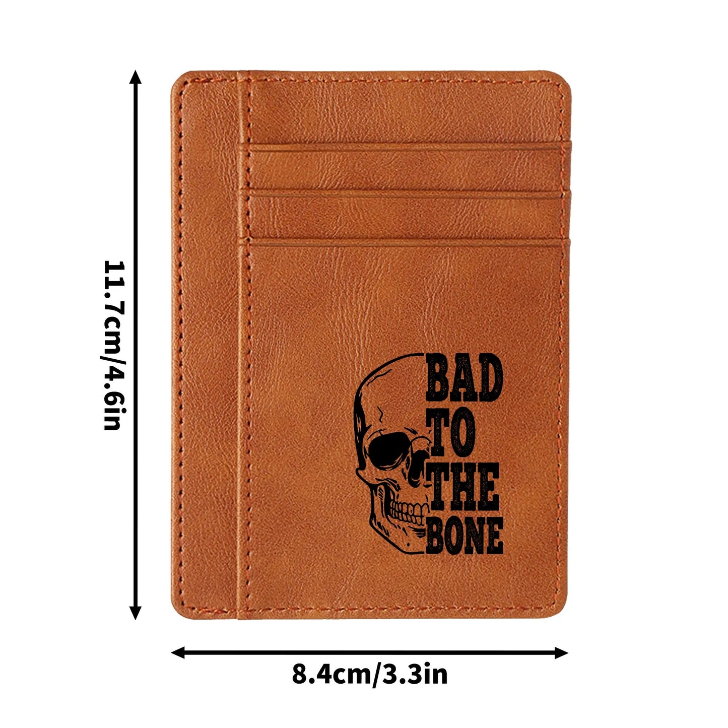 Bad To The Bone Minimalist Leather Wallets