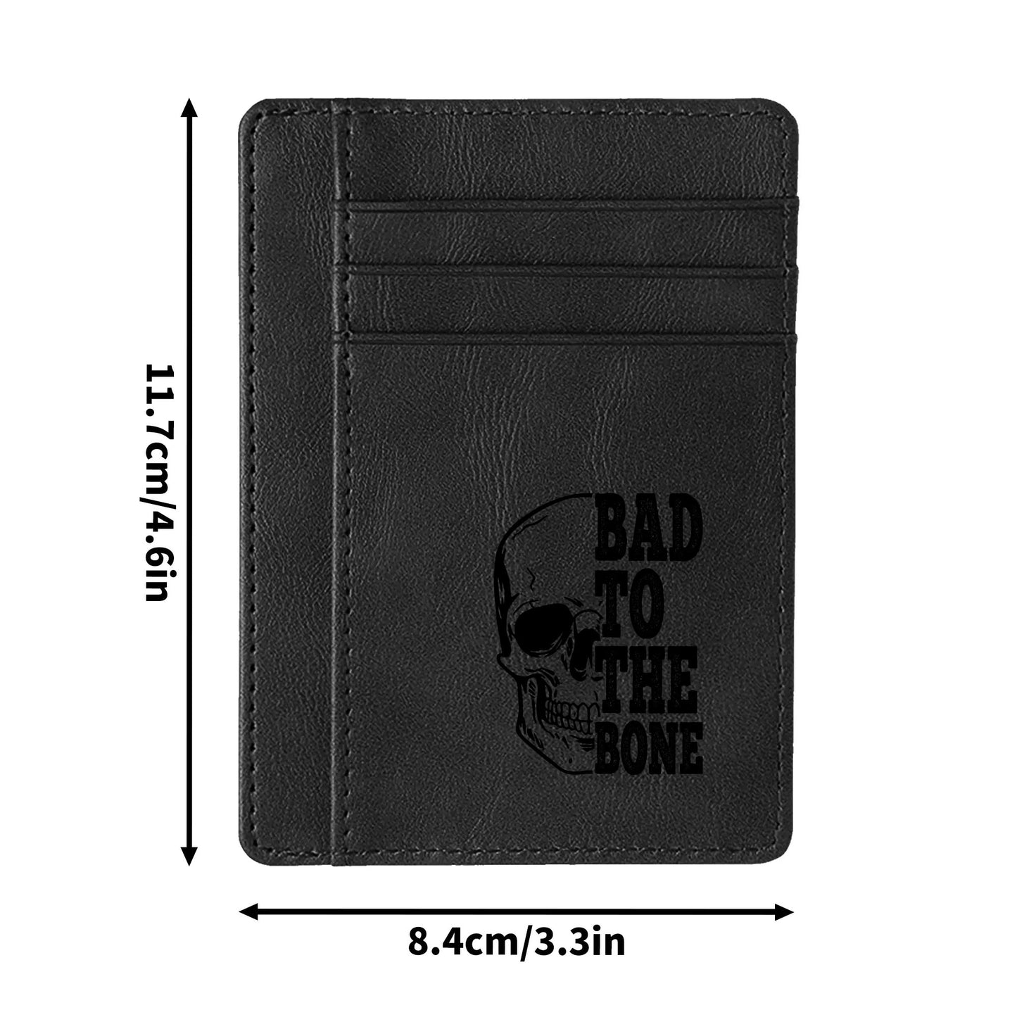 Bad To The Bone Minimalist Leather Wallets