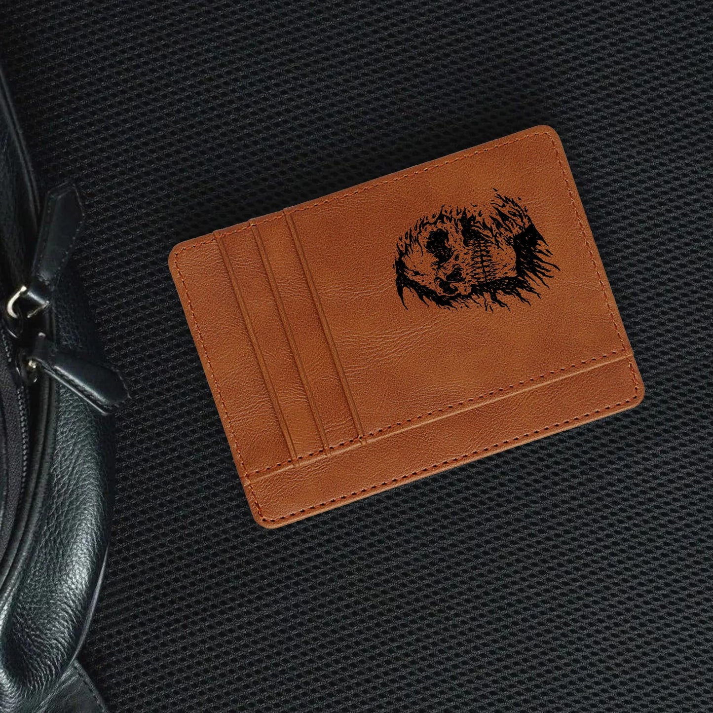 The Grim Reapers Face Minimalist Leather Wallets