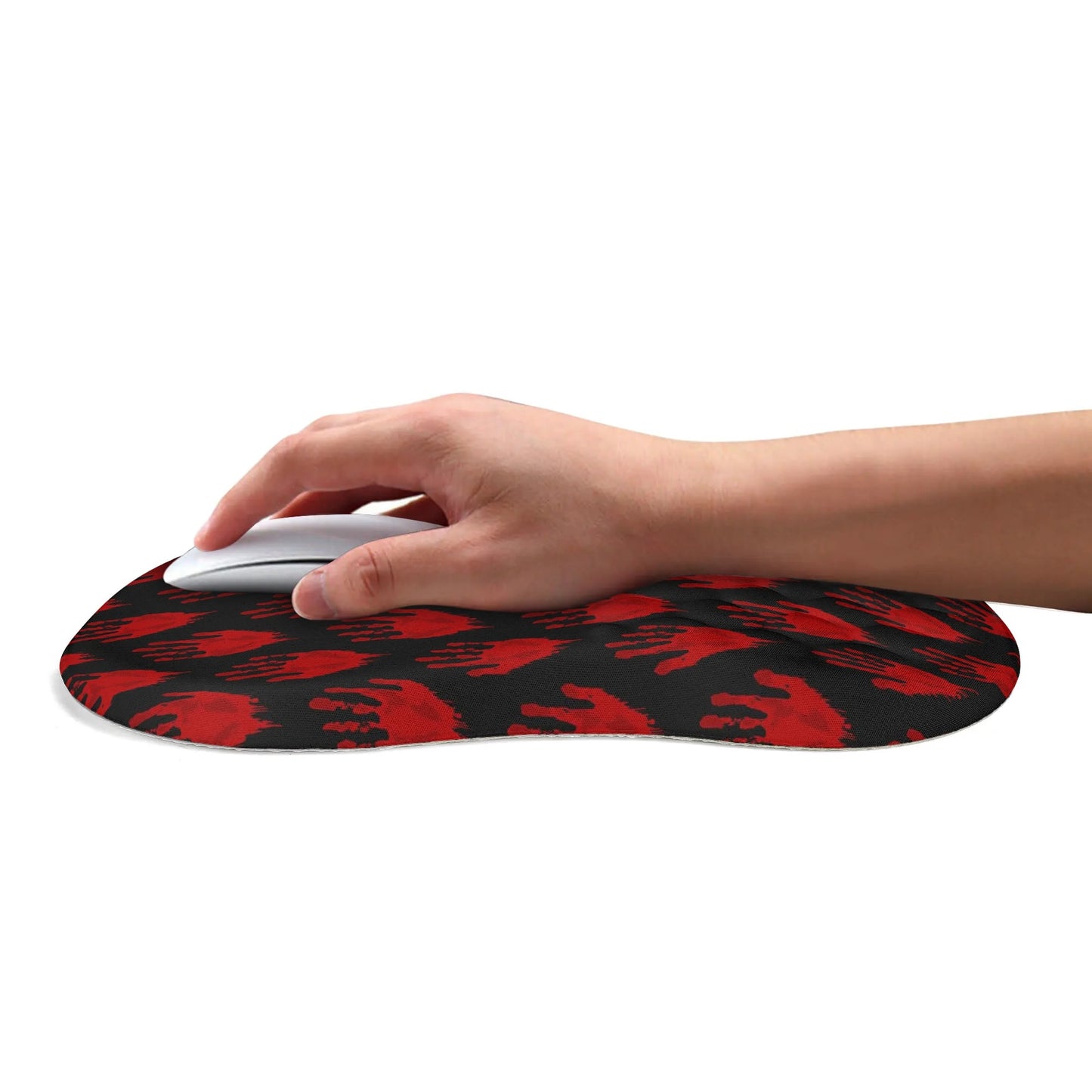 Bloody Hand Prints Mouse Pad Wrist Rest