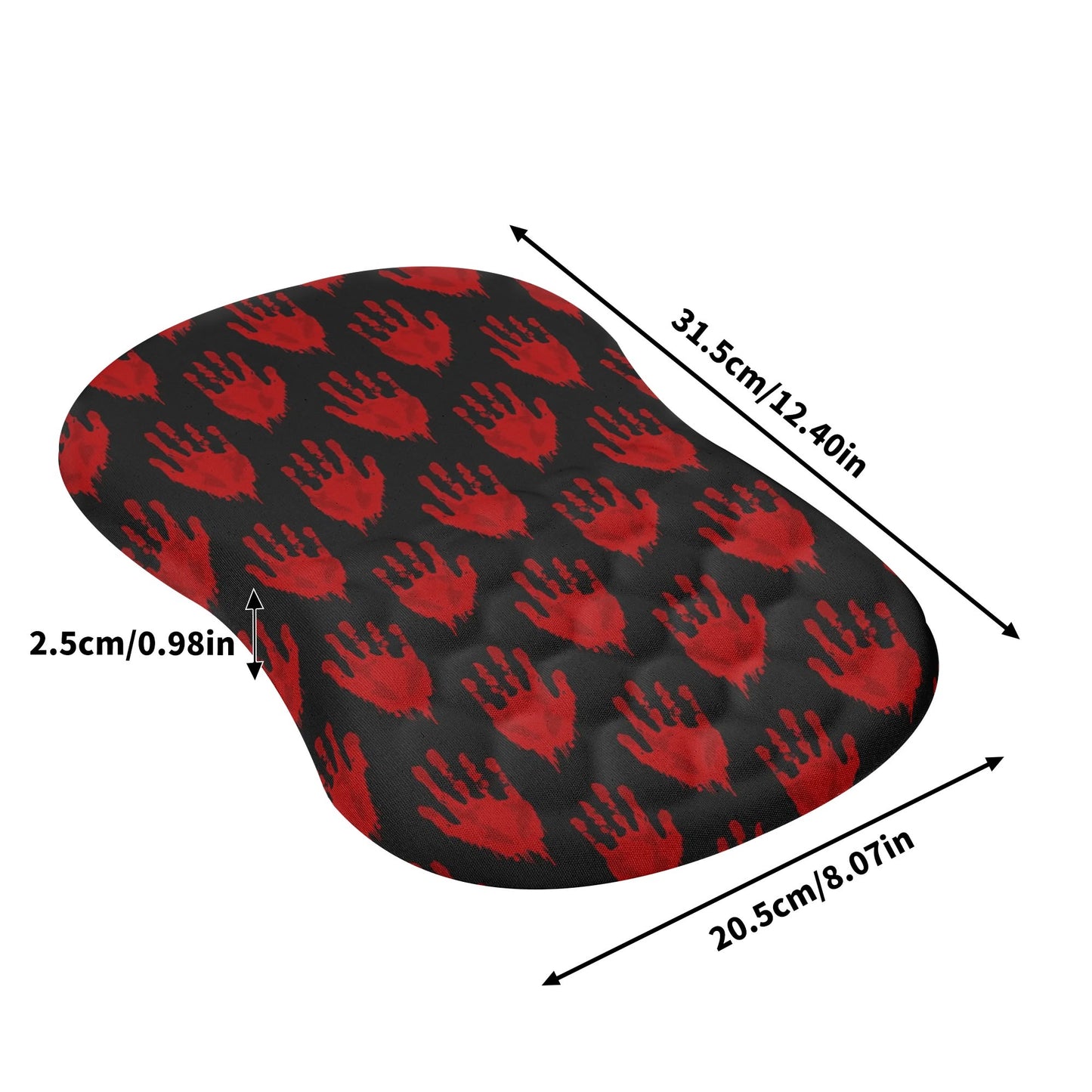 Bloody Hand Prints Mouse Pad Wrist Rest