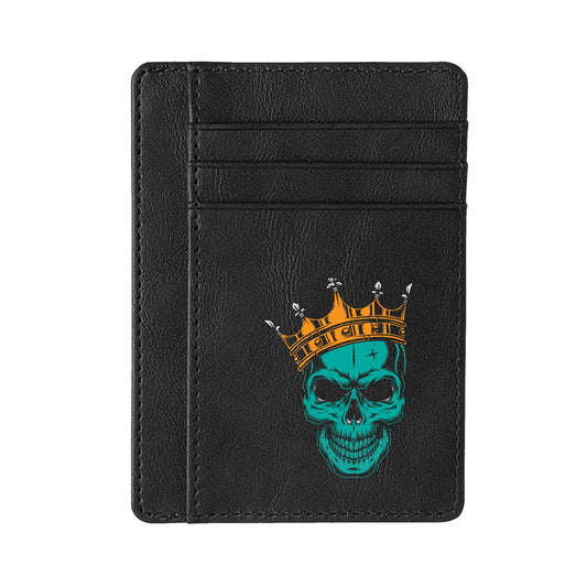 Royal Skull Face Minimalist Leather Wallets