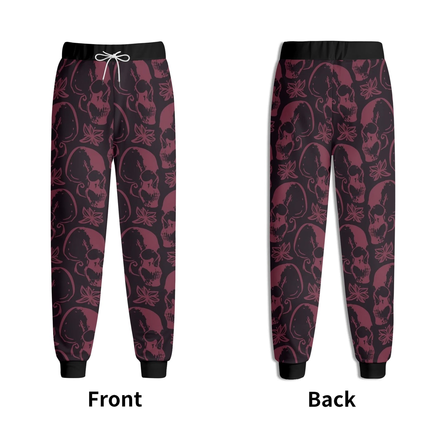 Purple Skulls Joggers Sweatpants