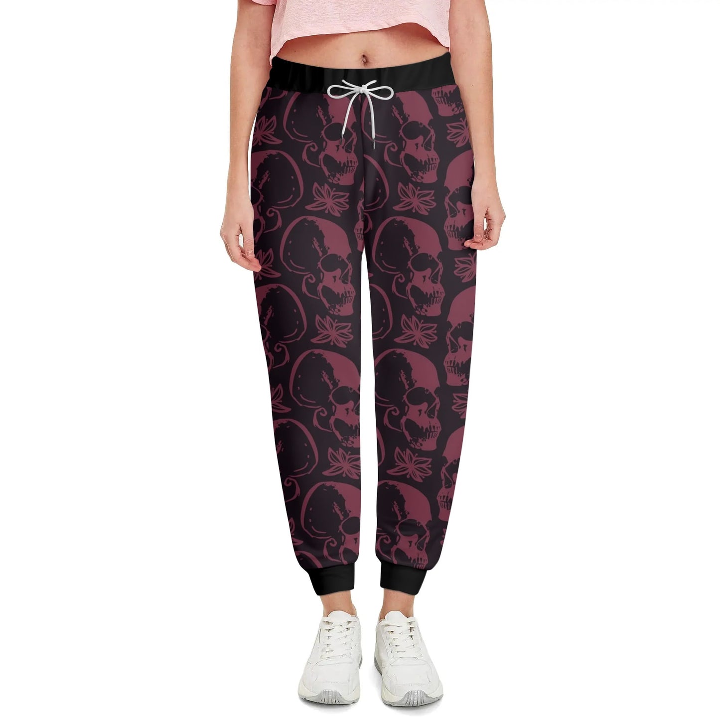 Purple Skulls Joggers Sweatpants