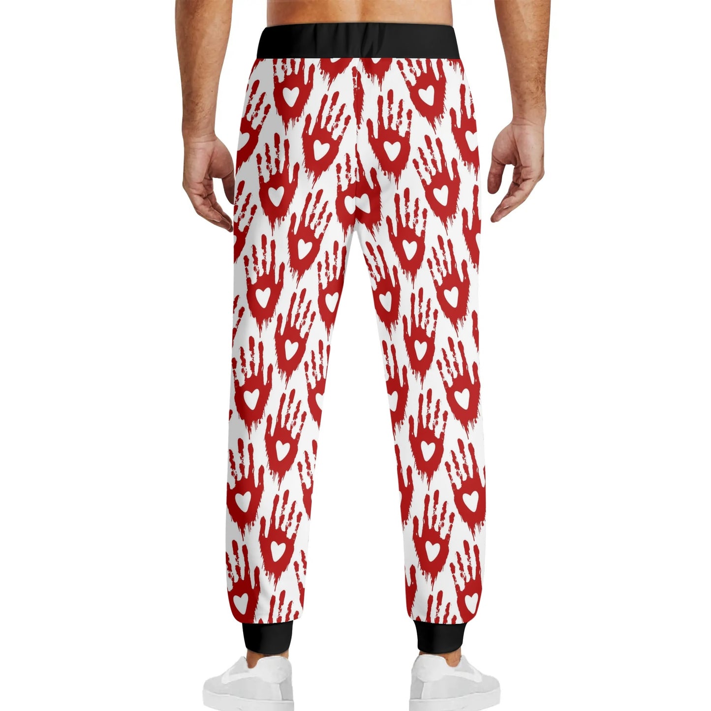 Bloody Hand Prints Of Love Joggers Sweatpants