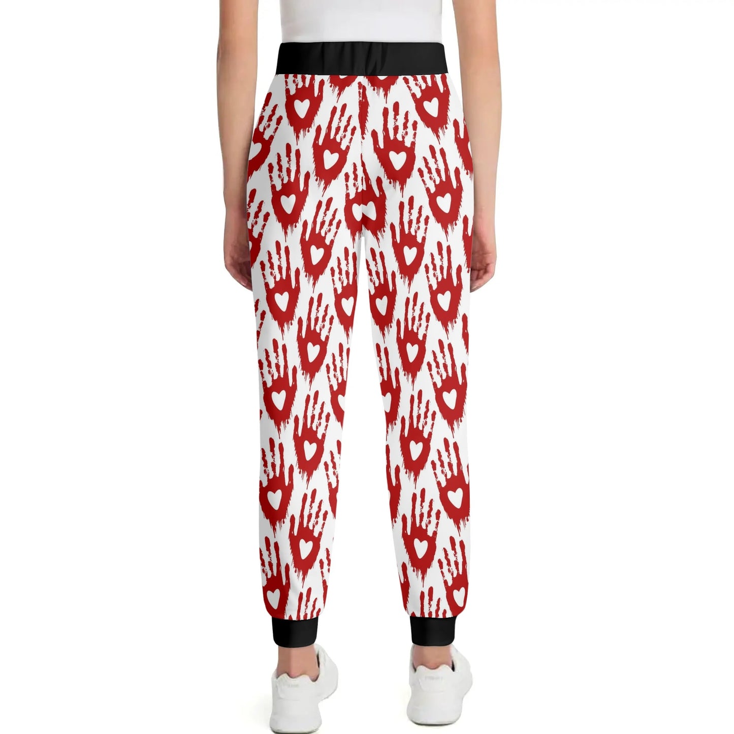 Bloody Hand Prints Of Love Joggers Sweatpants