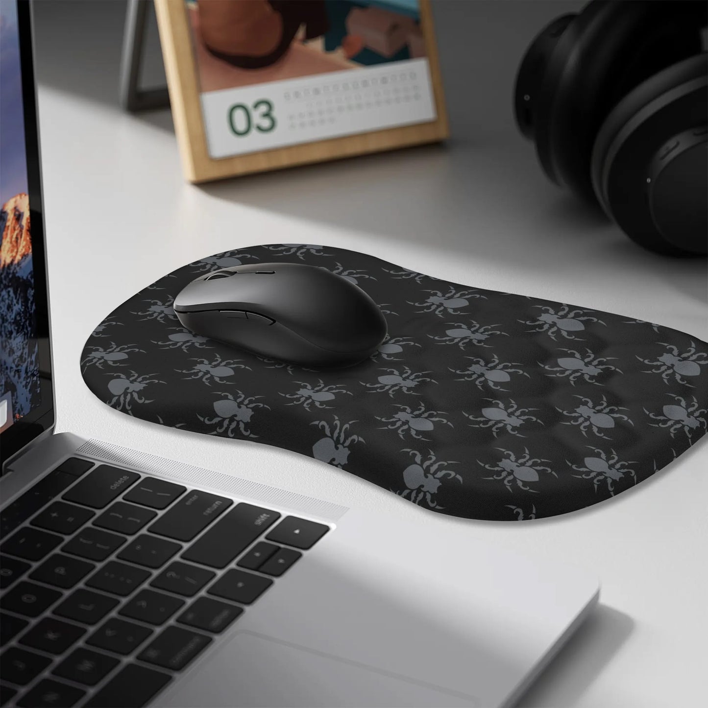 Gothic Spiders Mouse Pad Wrist Rest