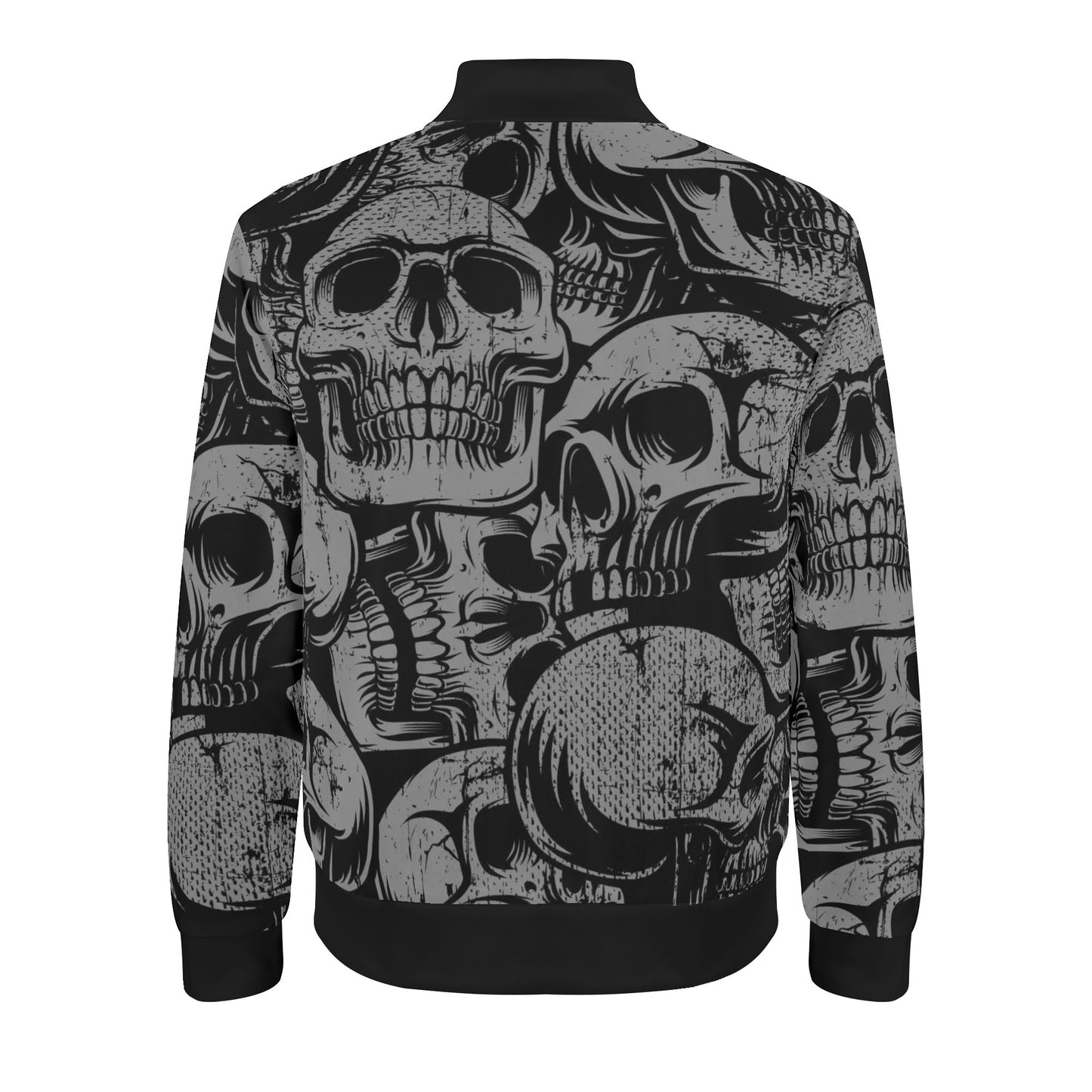 Silver Skulls Casual Bomber Jacket