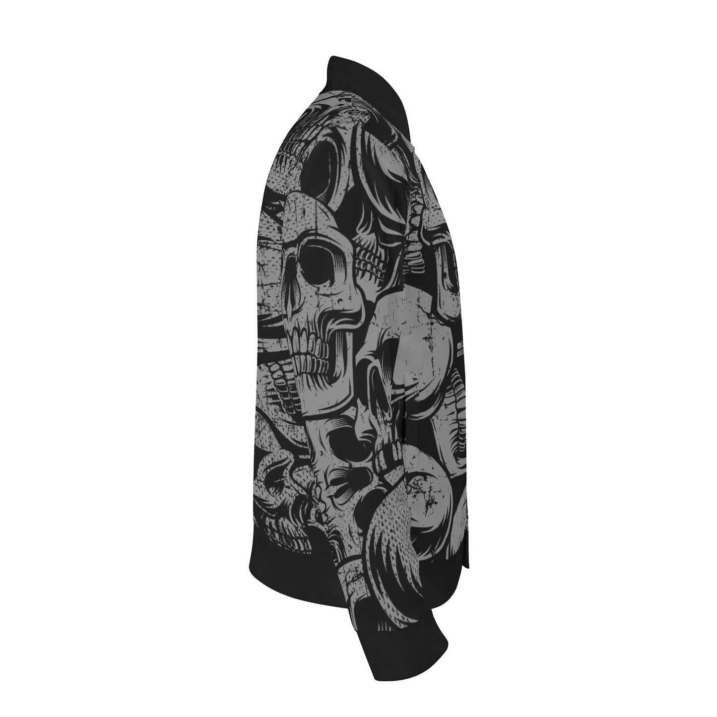 Silver Skulls Casual Bomber Jacket