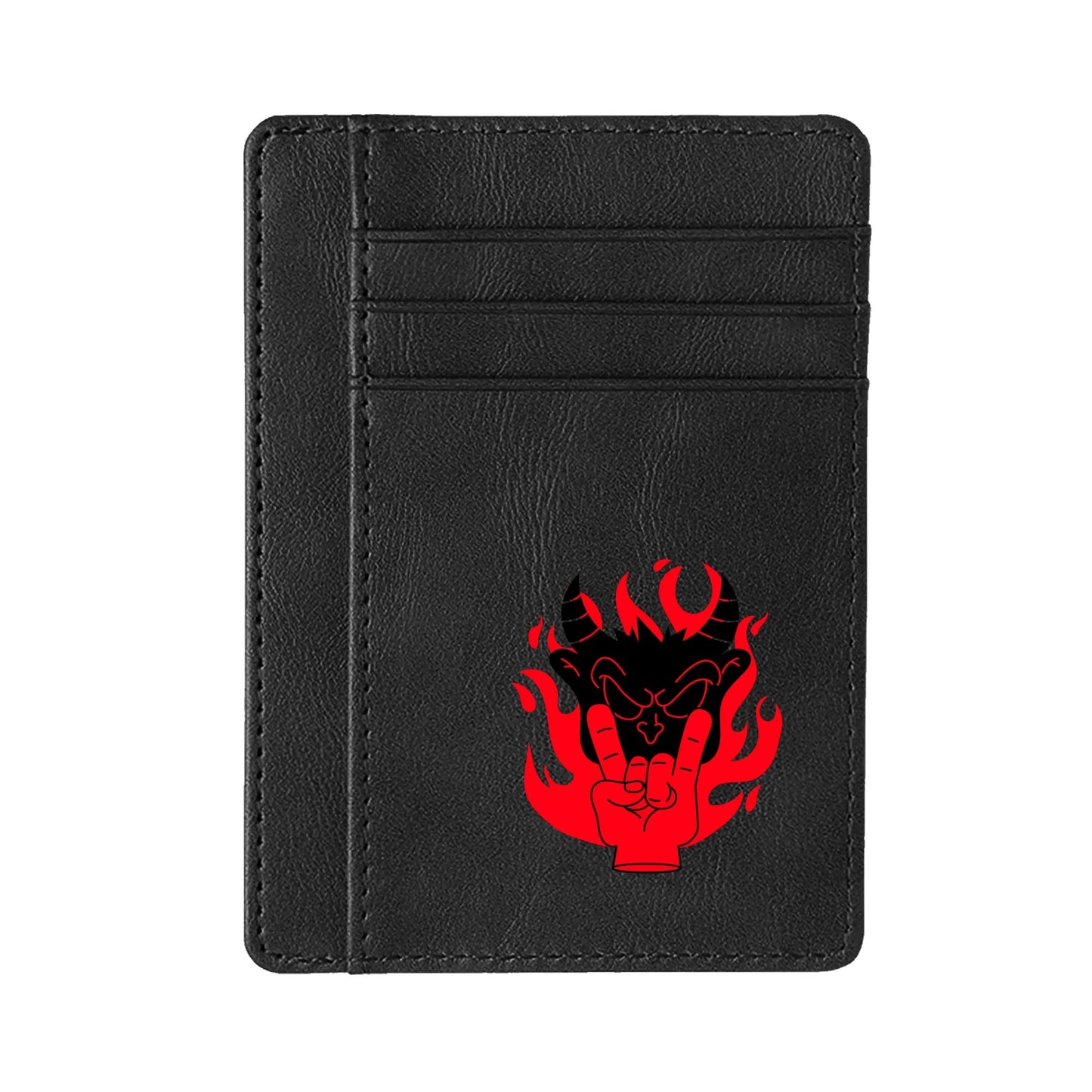 Devil Hand Minimalist Leather Wallets