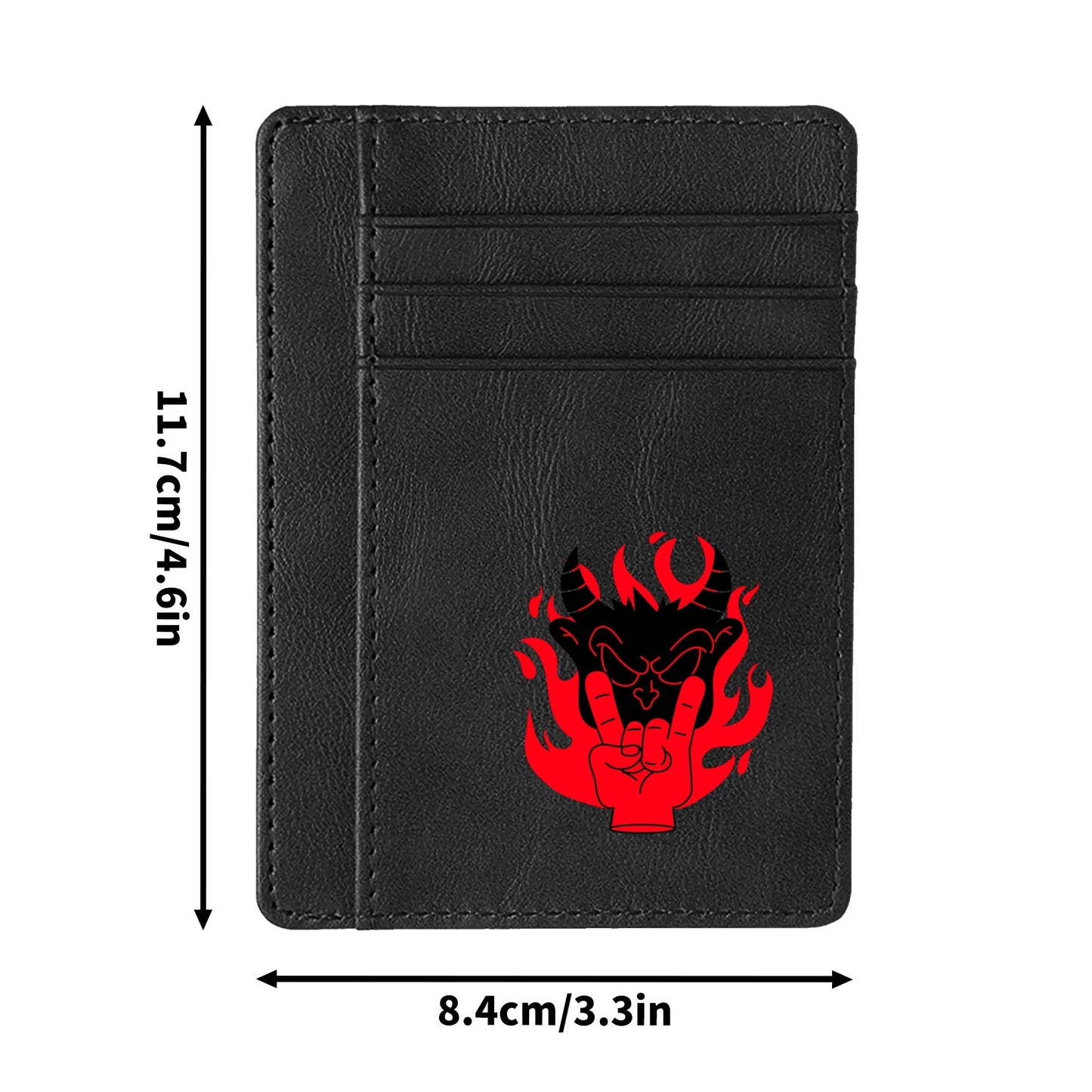 Devil Hand Minimalist Leather Wallets