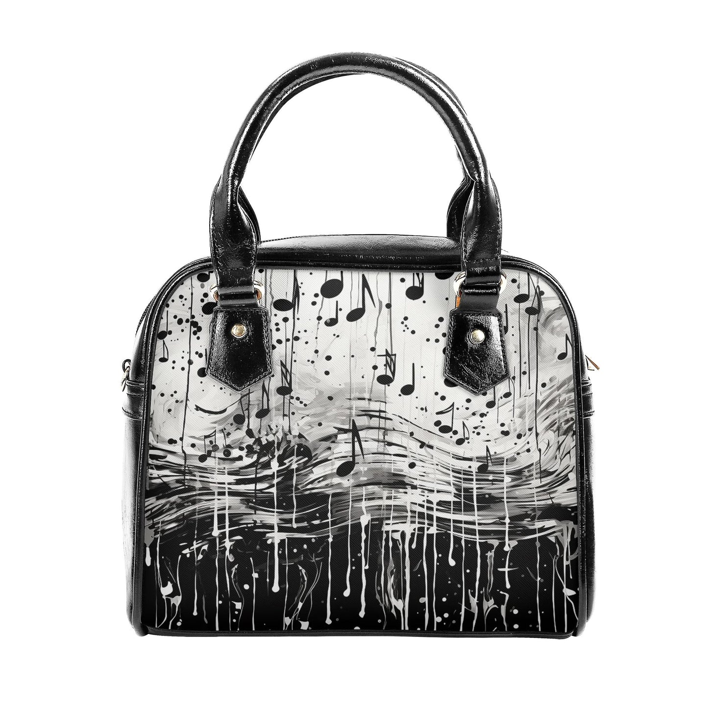 Dripping Music Shoulder Handbag