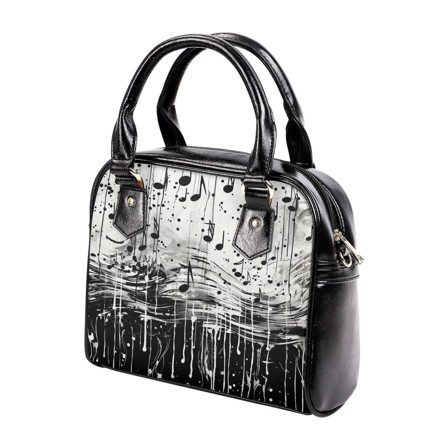 Dripping Music Shoulder Handbag