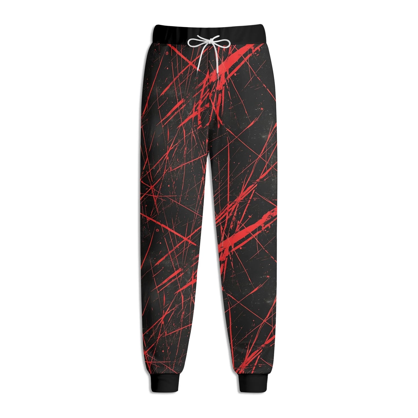 Red Destruction Joggers Sweatpants