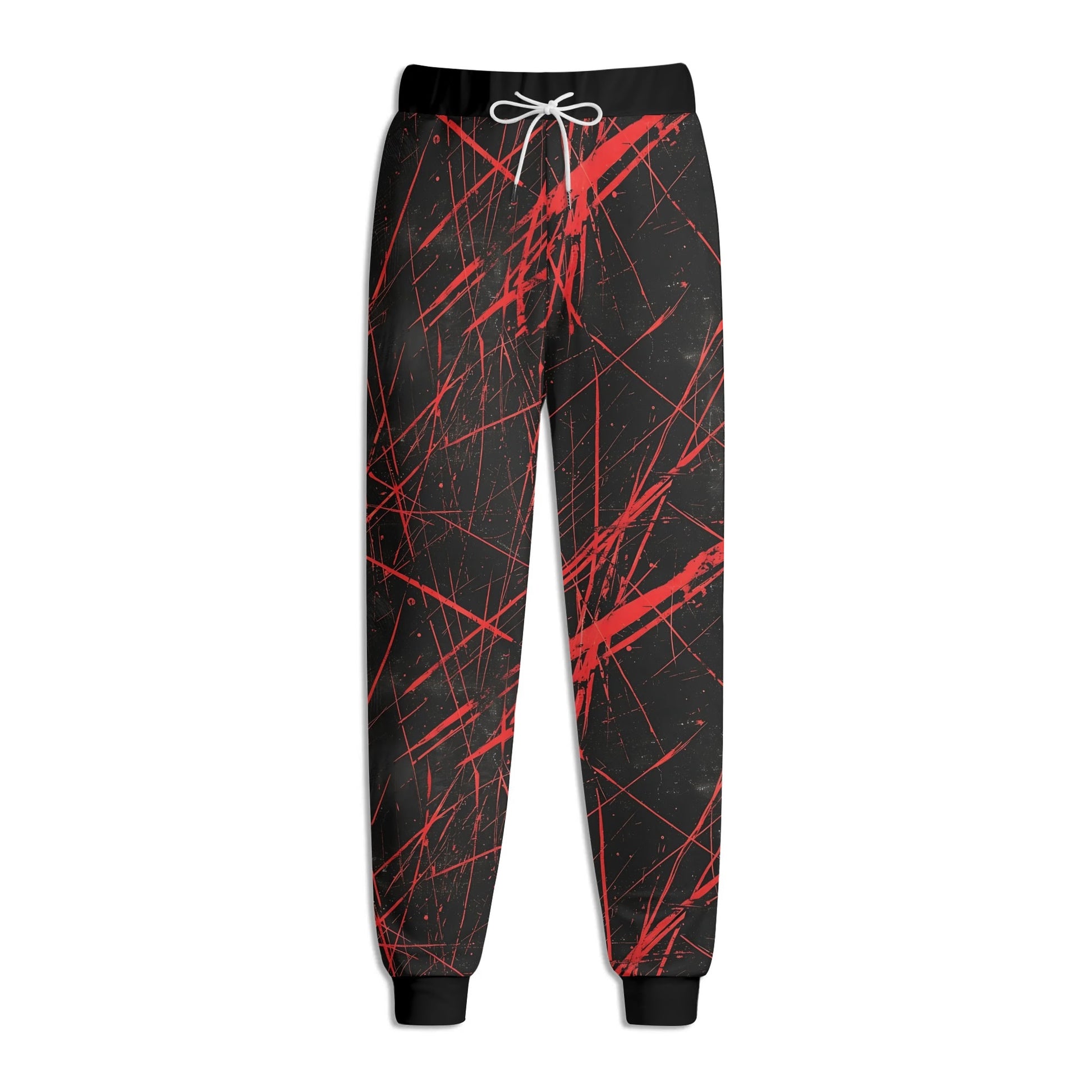 Red Destruction Joggers Sweatpants