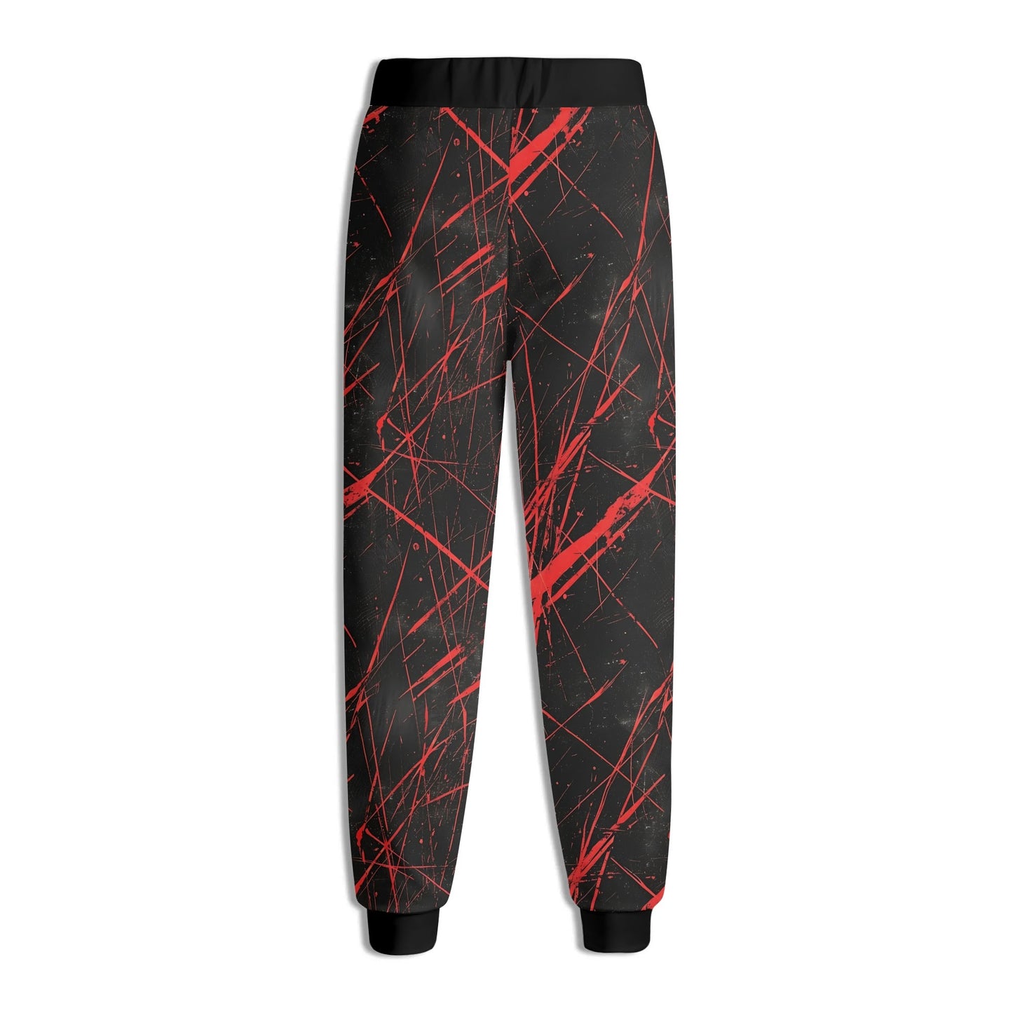 Red Destruction Joggers Sweatpants